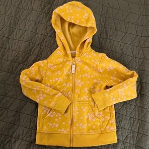 Cat & Jack Yellow Floral Hoodie
